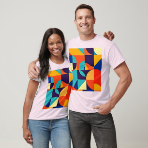 T-shirt Géométrie moderne colorée