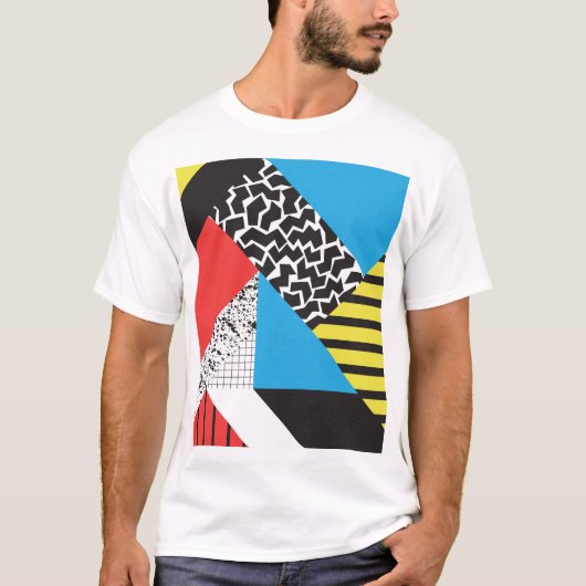 T-shirt Géométrie moderne : Style Abstrait sans couture (Devant)