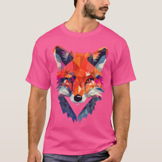 T-shirt Géométrie Origami Style Fox