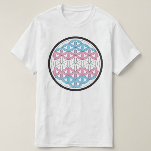T-shirt géométrie sacrée trans (Design devant)