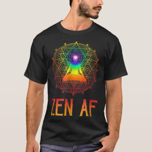 T-shirt Géométrie sacrée Zen Af Yoga Sarcastique