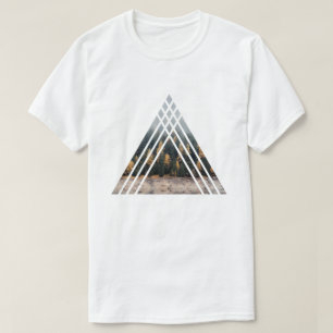 T-shirt Géométrie Triangles Misty Forest