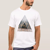 T-shirt Géométrie Triangles Misty Forest (Devant)