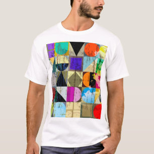 T-shirt Géométrique Abstraite : contours et échelles