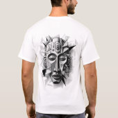 T-shirt Géométrique_African_Mask_Art. (Dos)