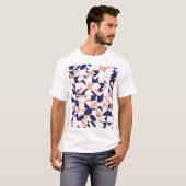 T-shirt Géométrique complexe, vintage moderne, application (Devant entier)