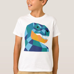 T-shirt géométrique de dinosaure pour des enfant