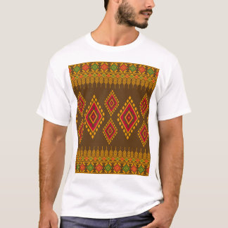 T-shirt Géométrique ethnique, conception traditionnelle, r