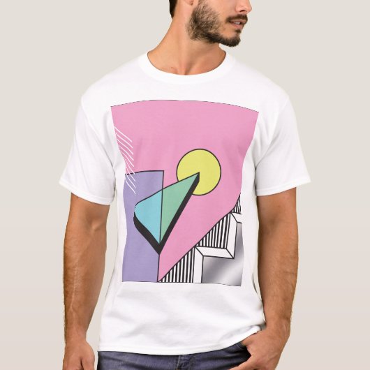 T-shirt Géométrique postmoderne : composition Abstraite (Devant)