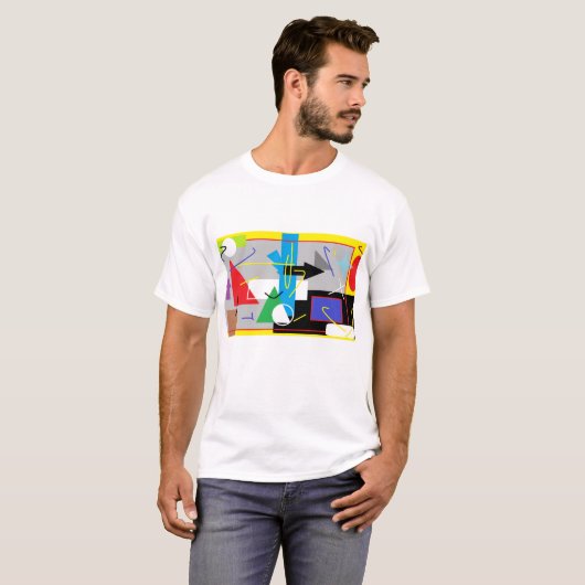 T-shirt Geometry fou (Devant entier)