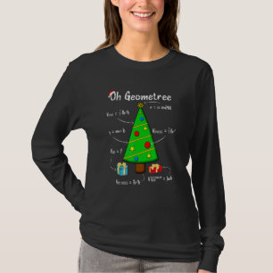 T-shirt Geometry Math Science Enseignant Noël Oh Geome t