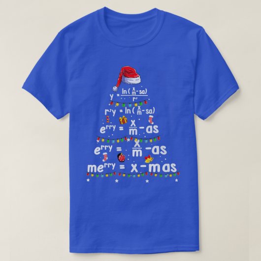 T-shirt Geometry Math Science Teacher Merry Christmas (Design devant)