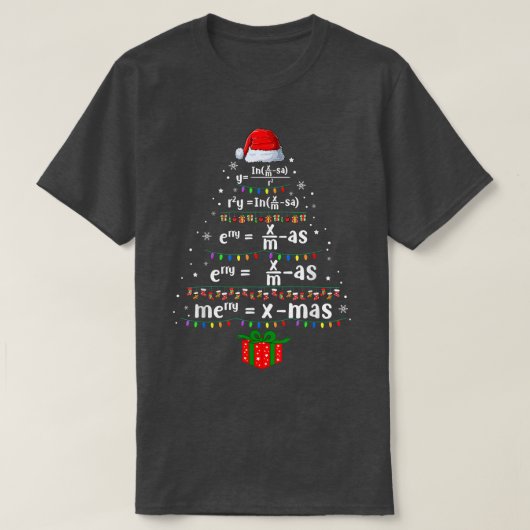 T-shirt Geometry Math Science Teacher Merry Christmas (Design devant)