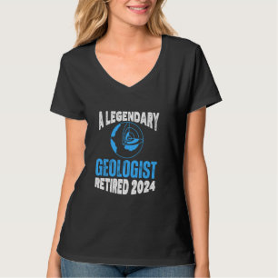 T-shirt Géophysique géologue légendaire Retraite 2024 Retr
