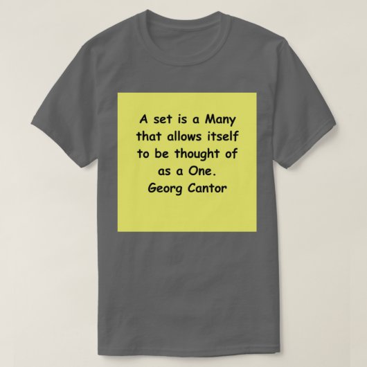 T-shirt Georg Cantor 7 (Design devant)