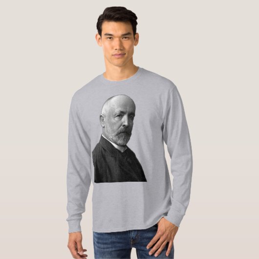 T-shirt Georg Cantor, mathématicien allemand (Devant entier)