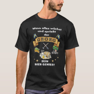T-shirt Georg Garten Jardinier Bière Citations Drôles Homm