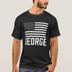 T-shirt George Birthday Nom personnalisé Nom de prénom Usa