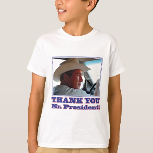 T-shirt George Bush/Merci ! (Devant)