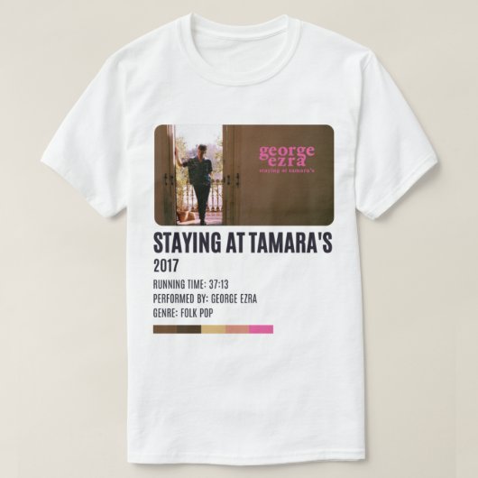 T-shirt George Ezra Séjourne À Tamaras (Design devant)