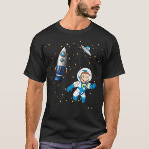 T-shirt George L'Curieux Astronaut De Singe Caricature En