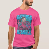 T-shirt George Russell Collage (Devant)