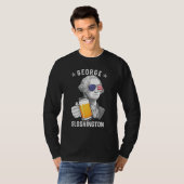 T-shirt George Sloshington Washington Beer 4 juillet Ame (Devant entier)