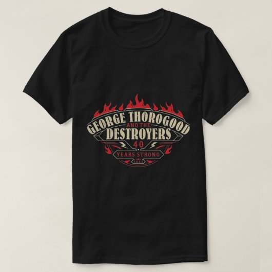 T-shirt GEORGE THOROGOOD ET LES DÉTRUISEURS BAND Essentiel (Design devant)