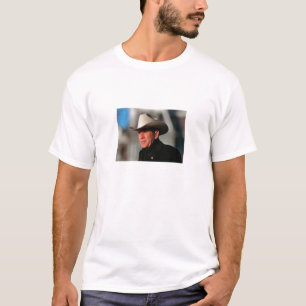 T-shirt George W. Bush - dans le noir avec le casquette de
