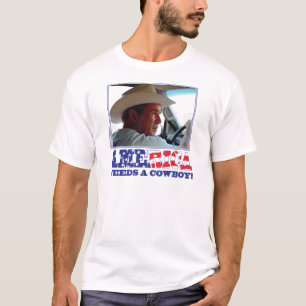 T-shirt George W Bush - l'Amérique a besoin d'un cowboy