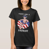 T-shirt George Washington 4 juillet Parti du drapeau améri (Devant)