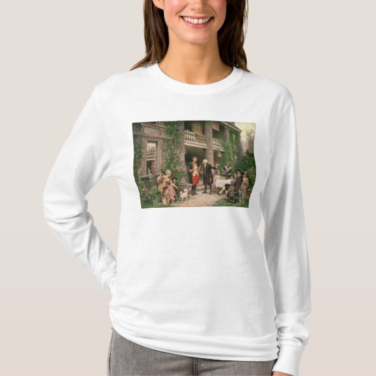 T-shirt George Washington au jardin de Bartram (Devant)