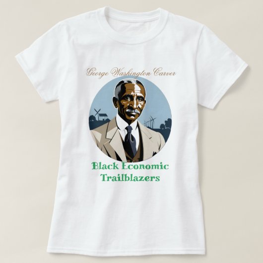 T-shirt George Washington Carver - Black Economic (Design devant)