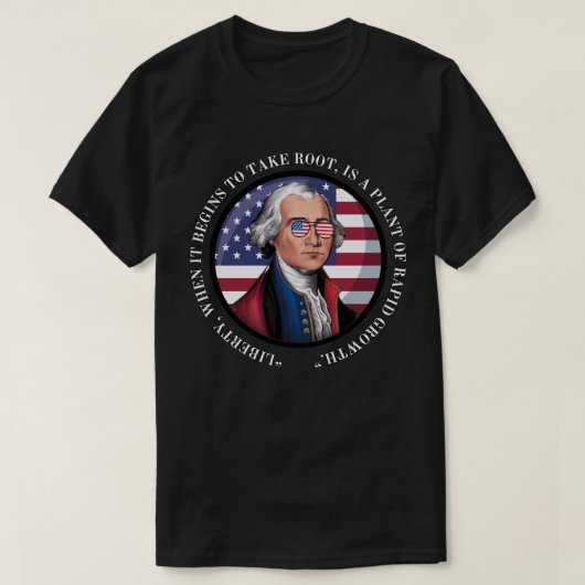 T-shirt George Washington - Citation (Design devant)