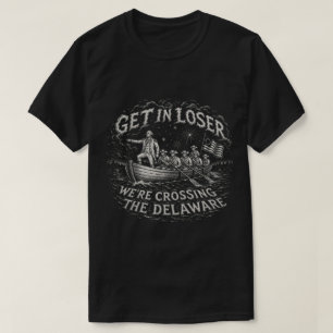 T-shirt George Washington Delaware Mème Parodie d'Art