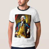 T-shirt George washington en tenue de bureau (Devant)