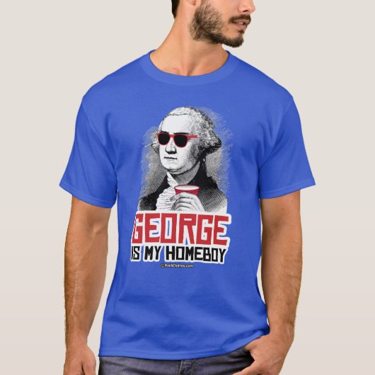 T-shirt George Washington est mon héros (Devant)
