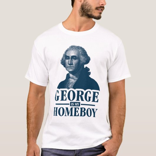 T-shirt George Washington est mon Homeboy (Devant)