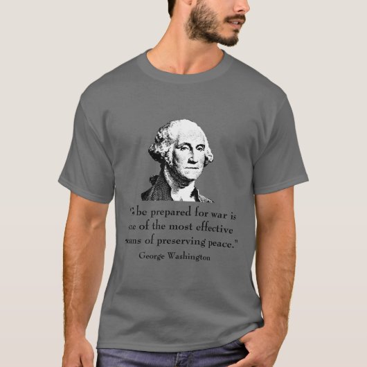 T-shirt George Washington et citation (Devant)