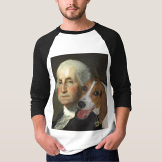 T-shirt George Washington et son chien