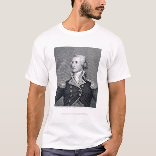 T-shirt George Washington, gravé par brun Durand de (Devant)