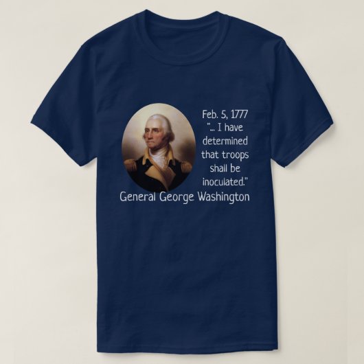T-shirt George Washington Inoculations (Design devant)