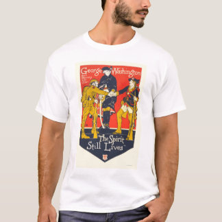 T-shirt George Washington "l'esprit vit toujours "