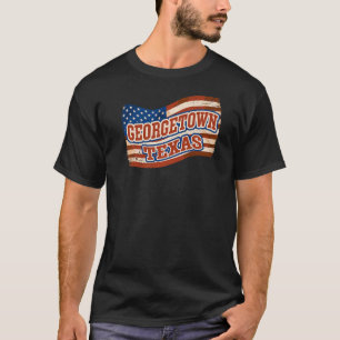 T-shirt Georgetown City National Texas Day Amérique Vintag