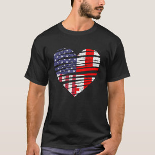 T-shirt Georgia American Grosse Coeur USA Patriot Heritage