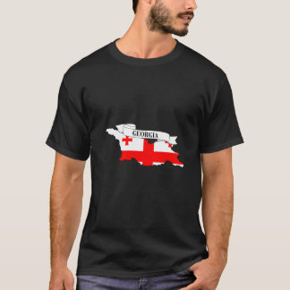 T-shirt Georgia flag map