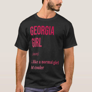 T-shirt Georgia Girl rose State GA femme