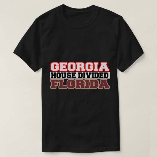 T-shirt Georgia House Divisée Floride (Design devant)