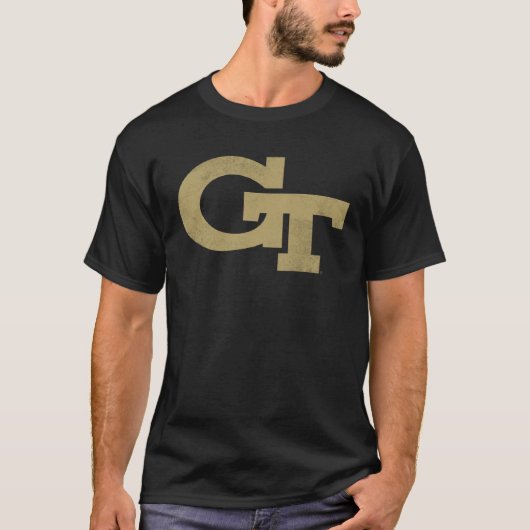 T-shirt Georgia Tech Yellow Jackets Distressed Primary  1 (Devant)