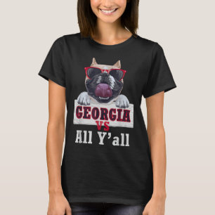 T-shirt Georgia Vs All Y Tous Funny Vintage Bulldog